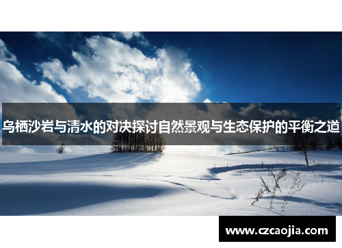 乌栖沙岩与清水的对决探讨自然景观与生态保护的平衡之道